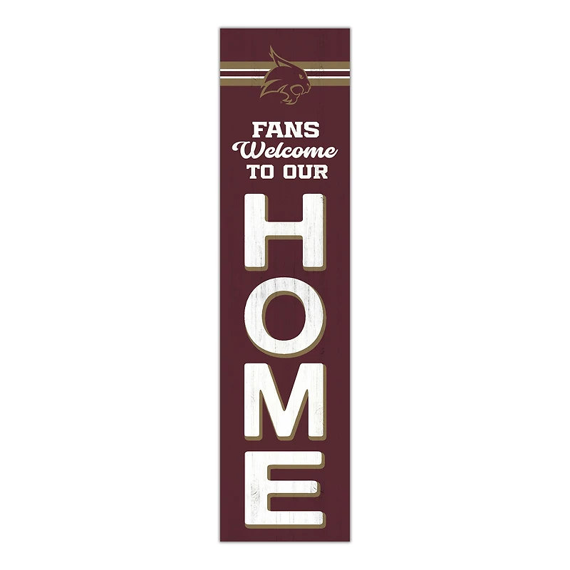 Texas State Bobcats 48" Welcome to Our Home Leaner