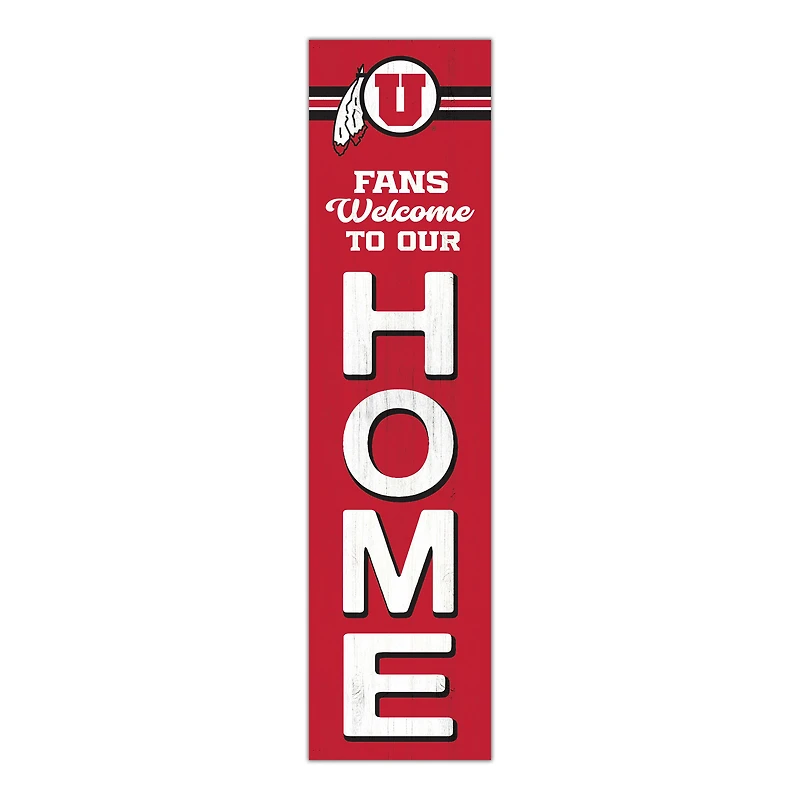 Utah Utes 48" Welcome to Our Home Leaner