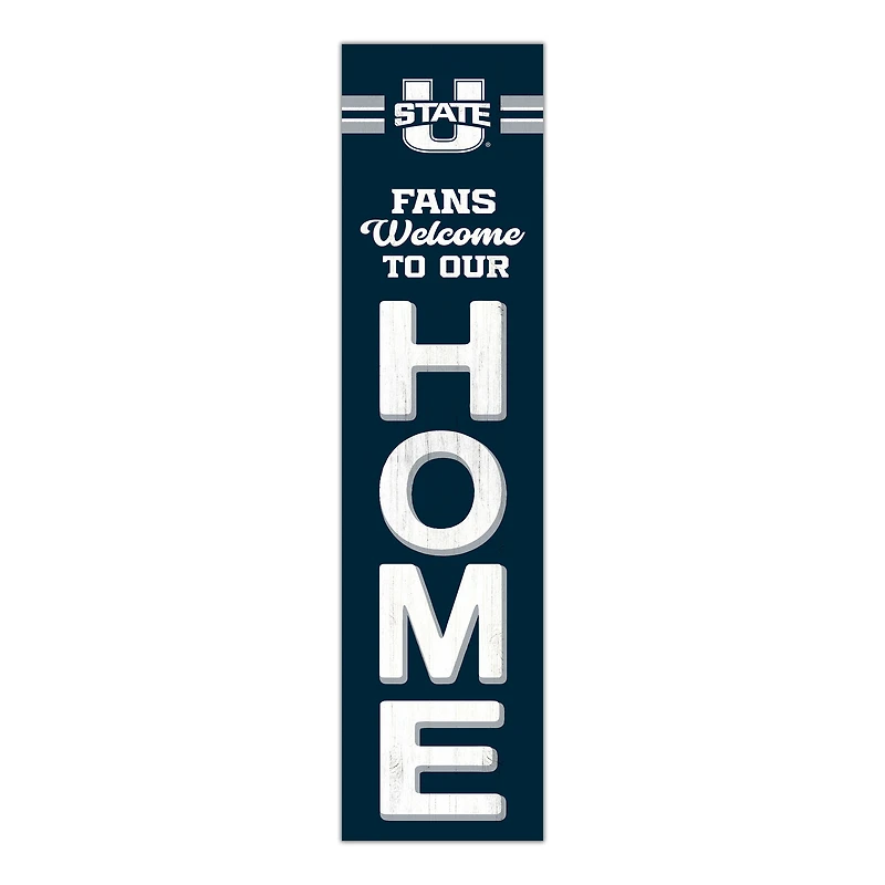 Utah State Aggies 48" Welcome to Our Home Leaner