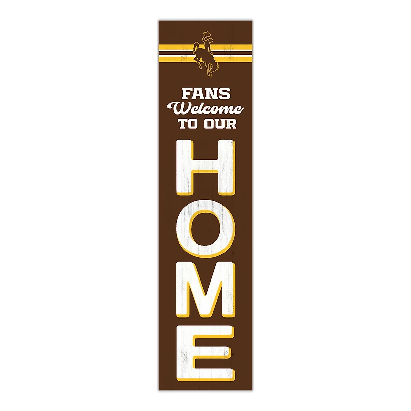 Wyoming Cowboys 48" Welcome to Our Home Leaner