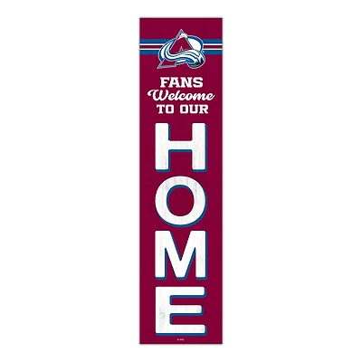 Colorado Avalanche 48" Welcome to Our Home Leaner