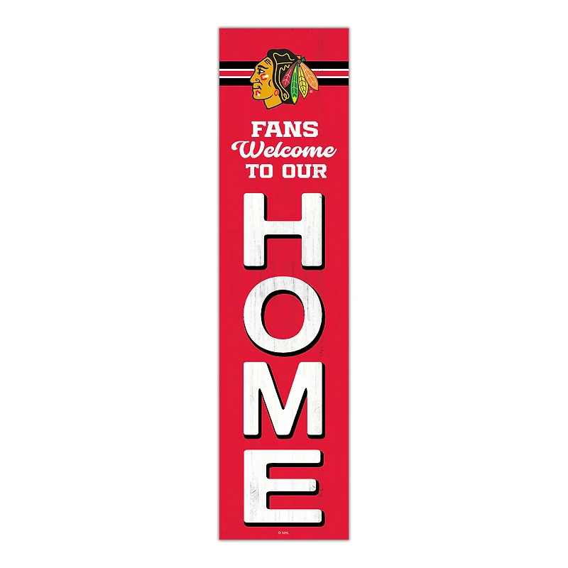Chicago Blackhawks 48" Welcome to Our Home Leaner