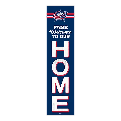 Columbus Blue Jackets 48" Welcome to Our Home Leaner