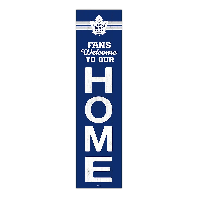 Toronto Maple Leafs 48" Welcome to Our Home Leaner