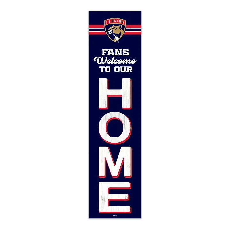 Florida Panthers 48" Welcome to Our Home Leaner