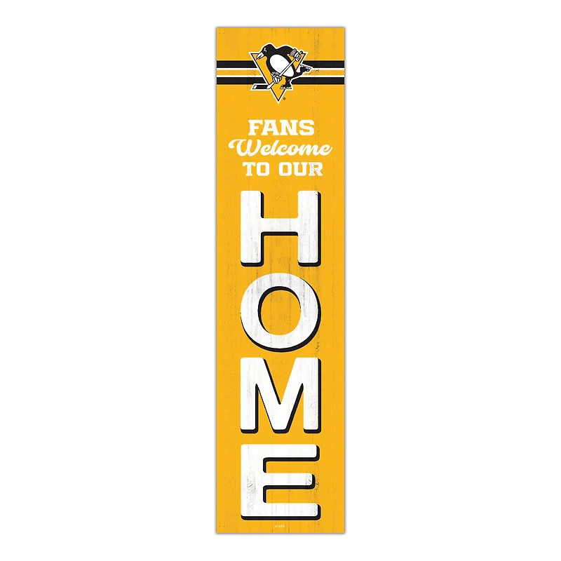 Pittsburgh Penguins 48" Welcome to Our Home Leaner