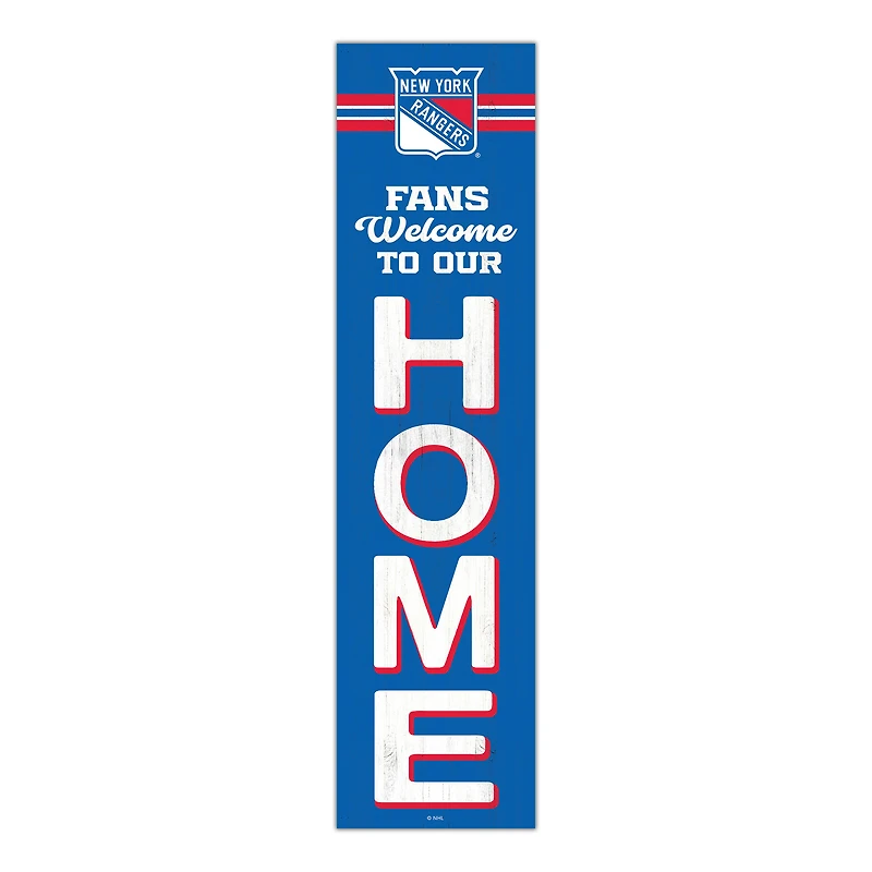 New York Rangers 48" Welcome to Our Home Leaner