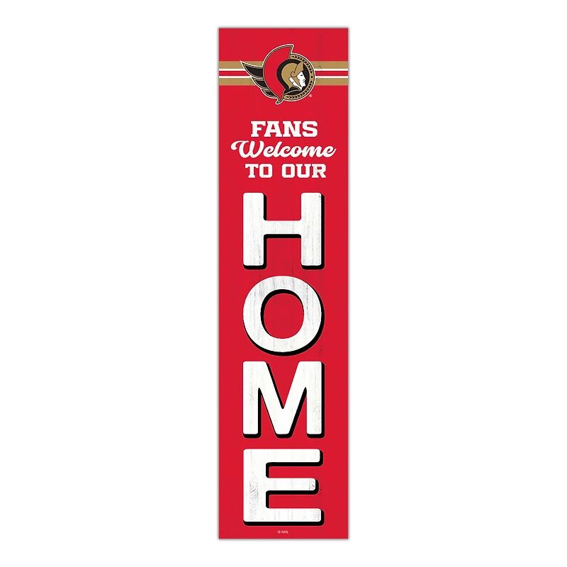 Ottawa Senators 48" Welcome to Our Home Leaner