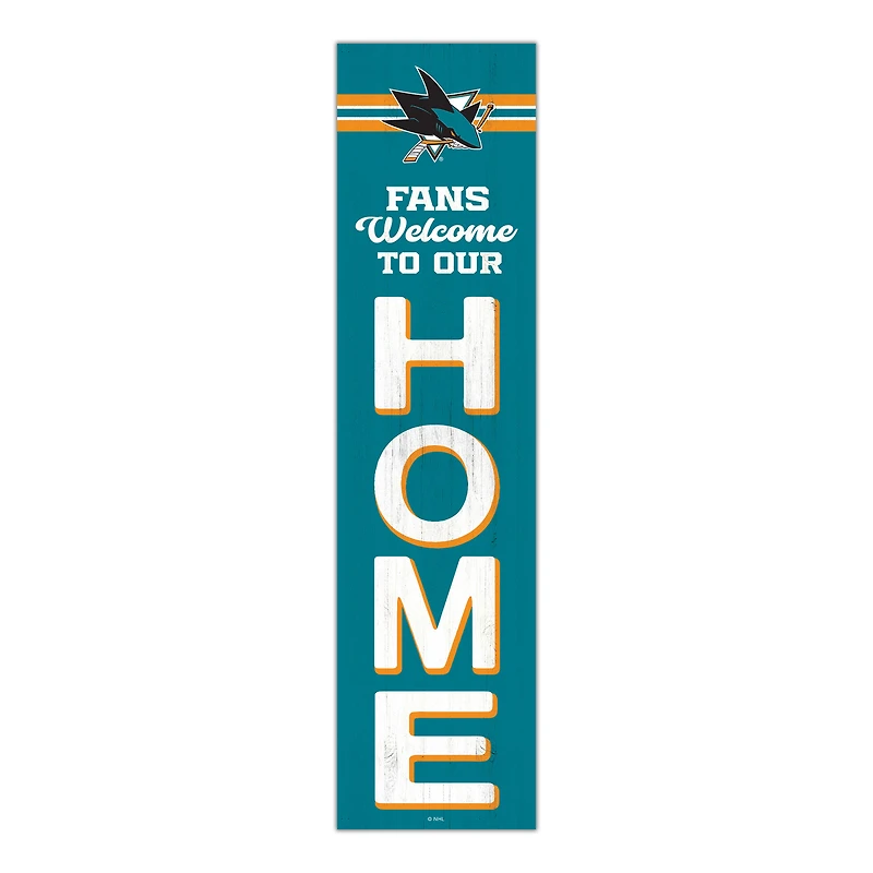San Jose Sharks 48" Welcome to Our Home Leaner