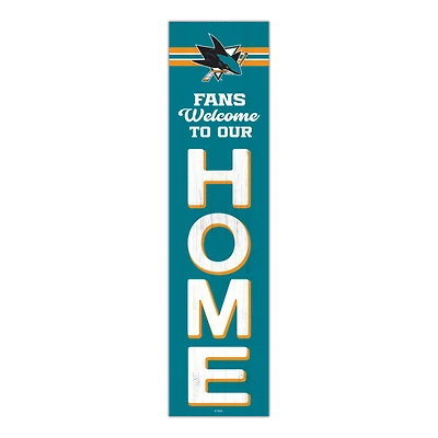 San Jose Sharks 48" Welcome to Our Home Leaner