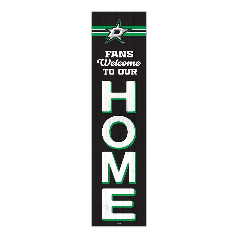 Dallas Stars 48" Welcome to Our Home Leaner