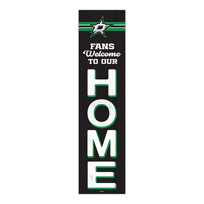 Dallas Stars 48" Welcome to Our Home Leaner