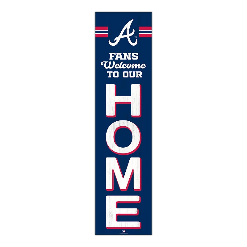 Atlanta Braves 48" Welcome to Our Home Leaner