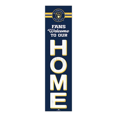 Milwaukee Brewers 48" Welcome to Our Home Leaner