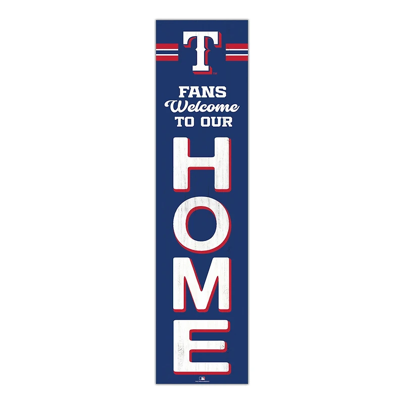 Texas Rangers 48" Welcome to Our Home Leaner