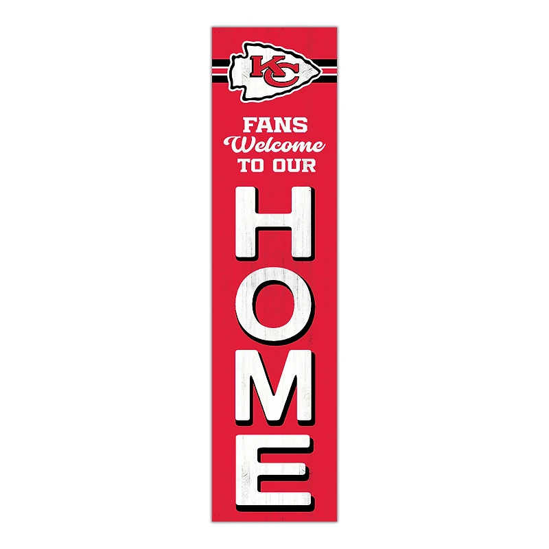 Kansas City Chiefs 48" Welcome to Our Home Leaner