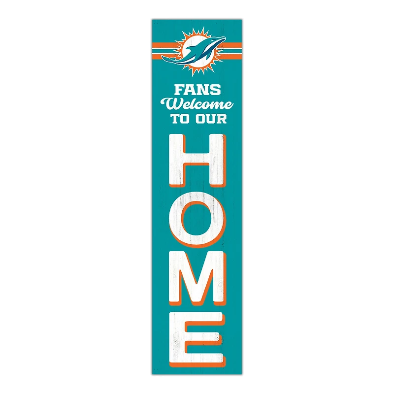 Miami Dolphins 48" Welcome to Our Home Leaner