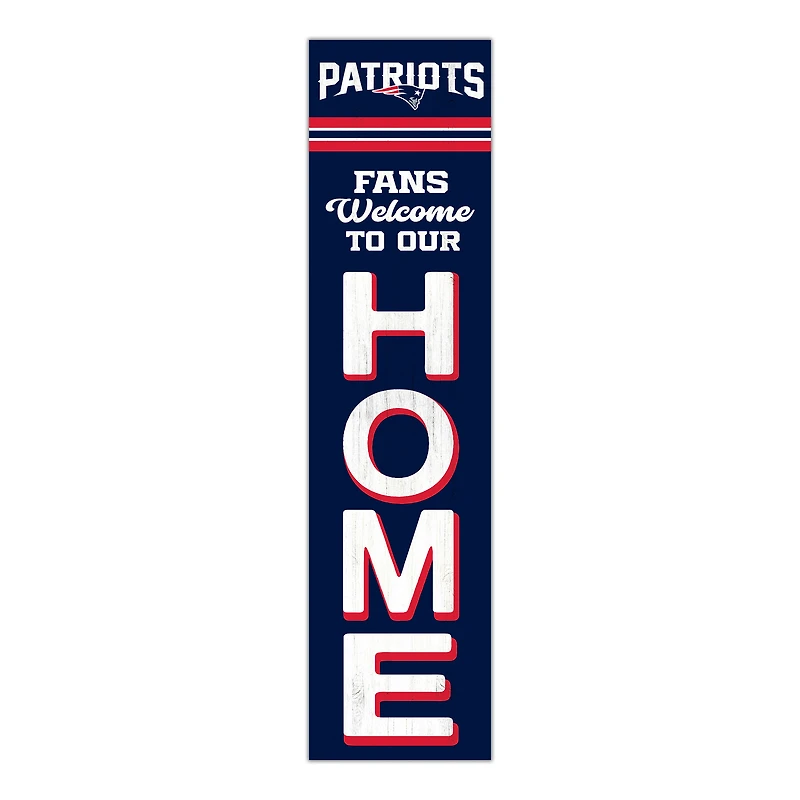 New England Patriots 48" Welcome to Our Home Leaner
