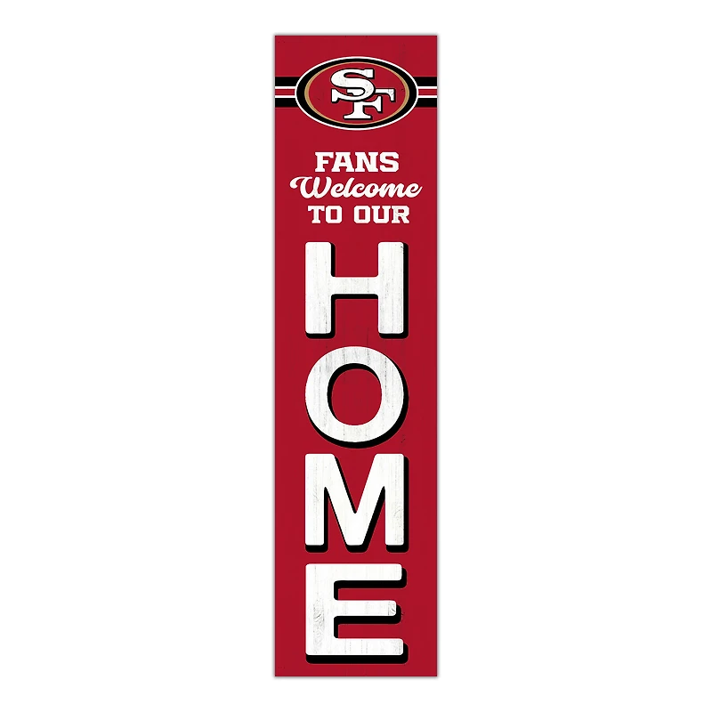 San Francisco 49ers 48" Welcome to Our Home Leaner