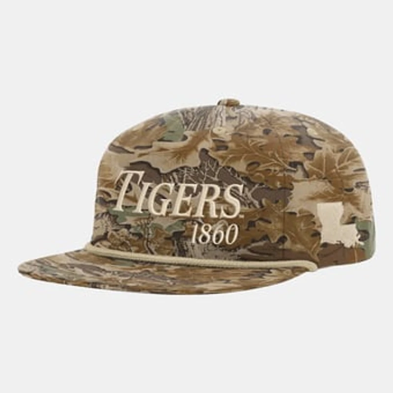 Unisex Uscape Apparel Camo LSU Tigers Traditional Trail Golfer Adjustable Hat