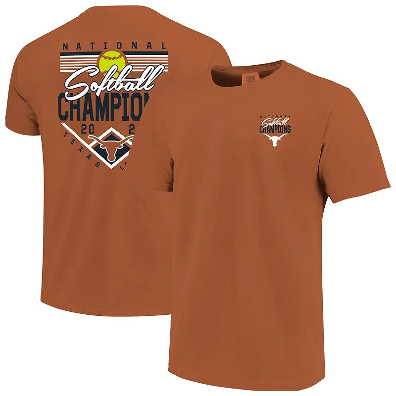 Unisex Texas Orange Texas Longhorns 2026 NCAA Softball Women's College World Series National Champions Plate T-Shirt