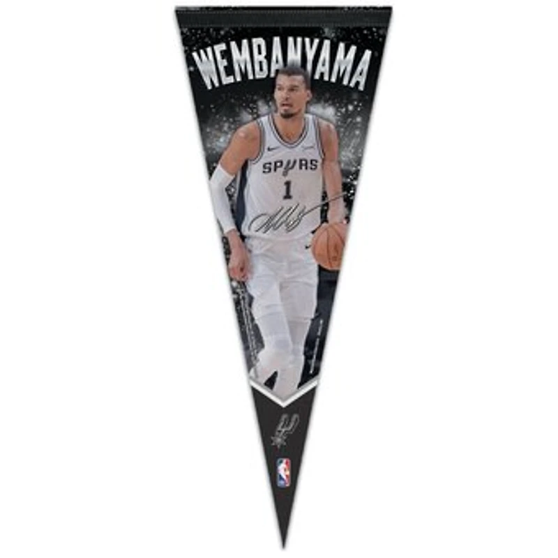 WinCraft Victor Wembanyama San Antonio Spurs 12" x 30" Premium Pennant