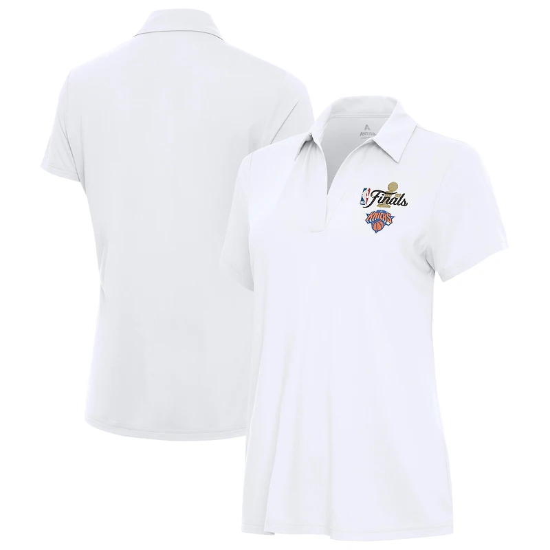 Women's Antigua  White New York Knicks 2026 NBA Finals Era Polo