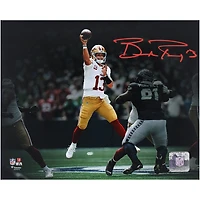Brock Purdy San Francisco 49ers Autographed 8" x 10" Jump Throw Spotlight Photograph