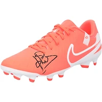 Patrick Kluivert Barcelona Autographed Orange Nike Tiempo Soccer Cleat
