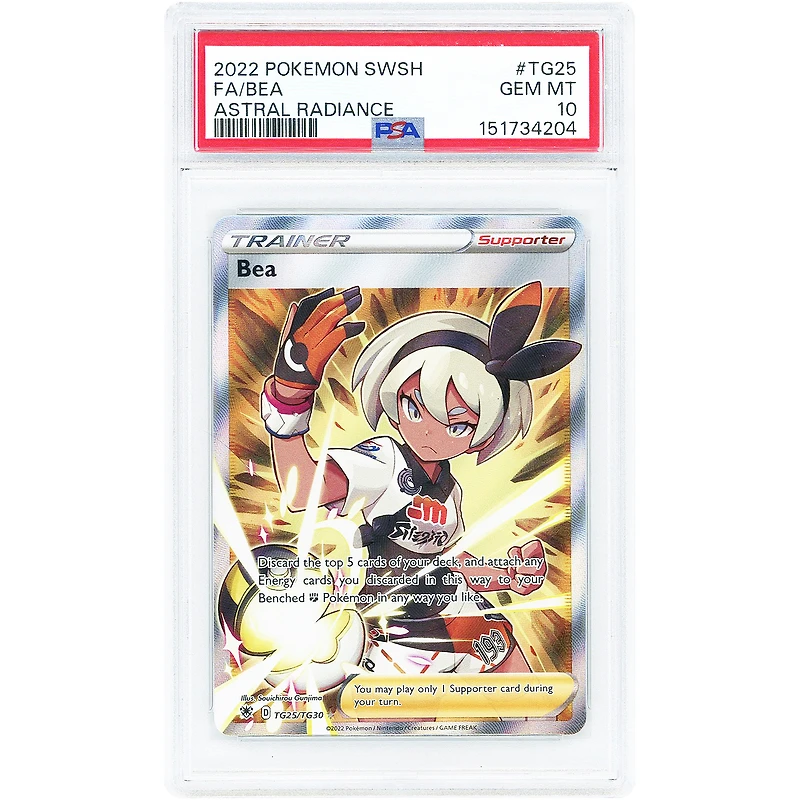 Bea 2022 Pokemon Astral Radiance Trainer Gallery Ultra Rare #TG25 PSA Authenticated 10 Card