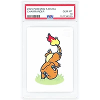 Charmander 2025 Pokemon Taruka Deck Playing Card #NNO PSA Authenticated 10 Card