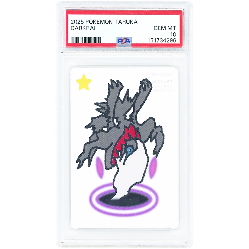 Darkrai 2025 Pokemon Taruka Deck Playing Card #NNO PSA Authenticated 10 Card