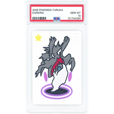 Darkrai 2025 Pokemon Taruka Deck Playing Card #NNO PSA Authenticated 10 Card