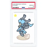 Lucario 2025 Pokemon Taruka Deck Playing Card #NNO PSA Authenticated 10 Card
