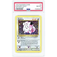 Clefairy 1999 Pokemon Base Set 1st Edition Holo Rare #5 PSA Authenticated 8 Card