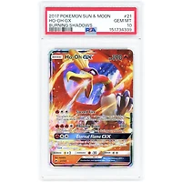 Ho-oh 2017 Pokemon Burning Shadows Ultra Rare #21 PSA Authenticated 10 Card