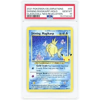 Shining Magikarp 2021 Pokemon Celebrations Classic Collection #66 PSA Authenticated 10 Card