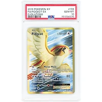 Pidgeot EX 2016 Pokemon Evolutions Ultra Rare #104 PSA Authenticated 10 Card