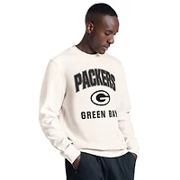Men's MSX by Michael Strahan Cream Green Bay Packers Finish Line Sweatshirt