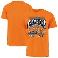 Men's '47 Orange New York Knicks 2026 NBA Finals Champions Franklin T-Shirt