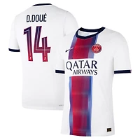 Men's Nike Désiré Doué White Paris Saint-Germain 2026/27 Away Match Authentic Jersey