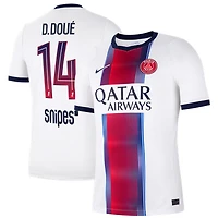 Men's Nike Désiré Doué White Paris Saint-Germain 2026/27 Away Stadium Replica Jersey