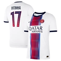 Men's Nike Vitinha White Paris Saint-Germain 2026/27 Away Match Authentic Jersey