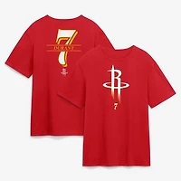 Men's Kevin Durant Red Houston Rockets In The Paint T-Shirt