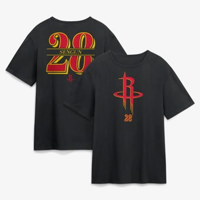 Men's Alperen Şengün Black Houston Rockets In The Paint T-Shirt
