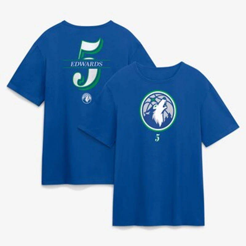 Men's Fanatics Anthony Edwards Blue Minnesota Timberwolves In The Paint T-Shirt