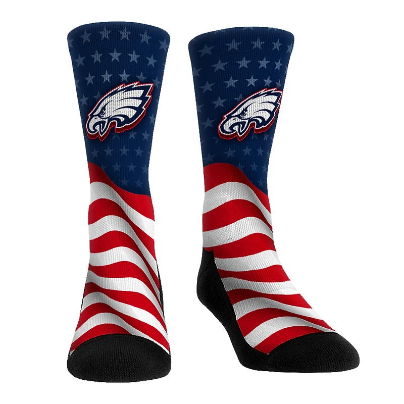 Unisex Rock Em Socks Philadelphia Eagles Patriotic Flag Crew Socks