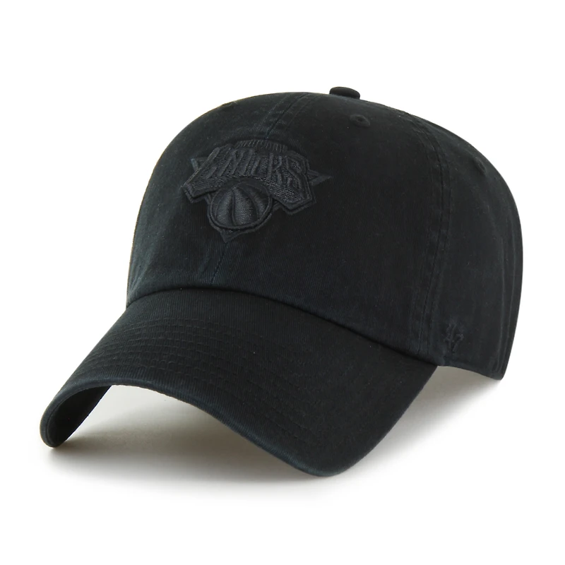 Men's '47 Black New York Knicks Clean Up Adjustable Hat