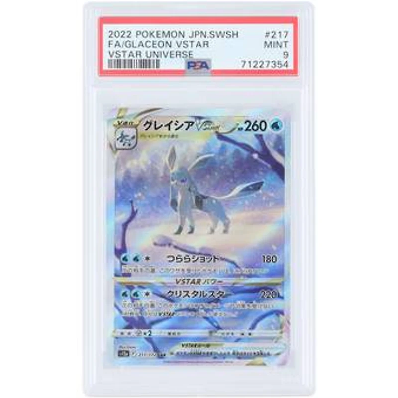 Glaceon VSTAR 2022 Pokemon Vstar Universe Japanese Secret Rare #217 PSA Authenticated 9 Card