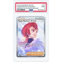 Team Rocket's Ariana 2025 Pokemon Destined Rivals Special Illustration Rare #237 PSA Authenticated 9 Card